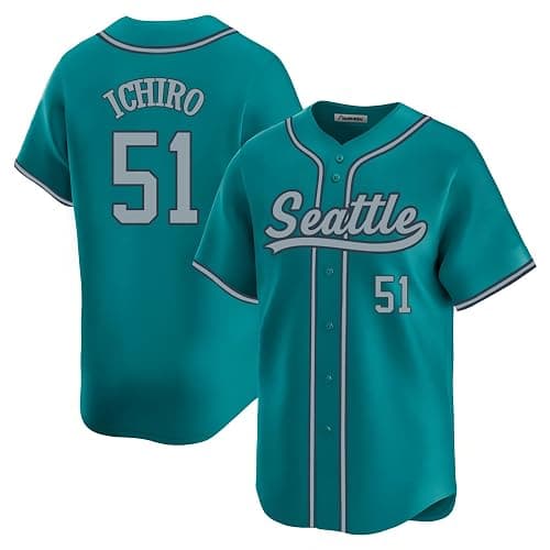 Custom Mens/Women/Youth Seattle Baseball Stitched T-Shirt for Sports Fan - Image 1