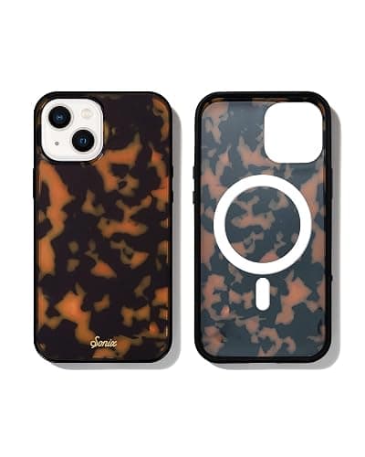 Sonix Brown Tort Case for iPhone 13 Compatible with MagSafe Charging [10ft Drop Tested] Protective Tortoise Shell Cover for Apple iPhone 13 - Image 1