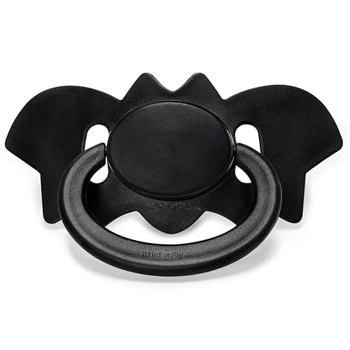 LittleForBig Bigshield Generation-II Adult Sized Pacifier - Baby Bat Pacifier Black - Image 1