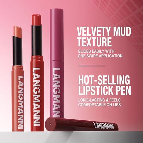 Jolilab 12Pcs Velvet Matte Lipstick Nude Matte Soft Dark Color Stick High Pigmented Long-Lasting Waterproof Lip Stick Lip Balm Beauty Cosmetics Gift for Girls and Women(01#-12#) thumbnail 6