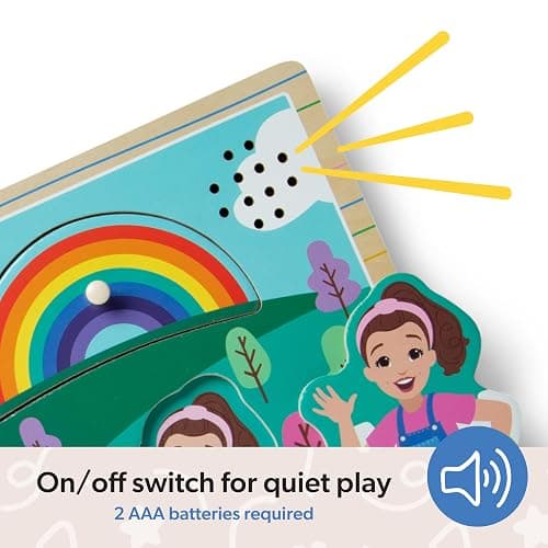 Melissa & Doug® Ms. Rachel™ Wooden Song Peg Puzzle, 6-Piece Light-Activated Sound Puzzle with Full Songs, Toddler Toys for Boys and Girls Ages 2-5+ Years - FSC Certified thumbnail 8
