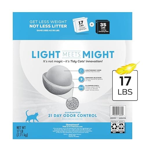 Purina Tidy Cats LightWeight Glade Clear Springs Litter, 17 lb | Glade Scented, tight clumping and low-dust formula offers 21-day odor control for multi-cat homes thumbnail 8