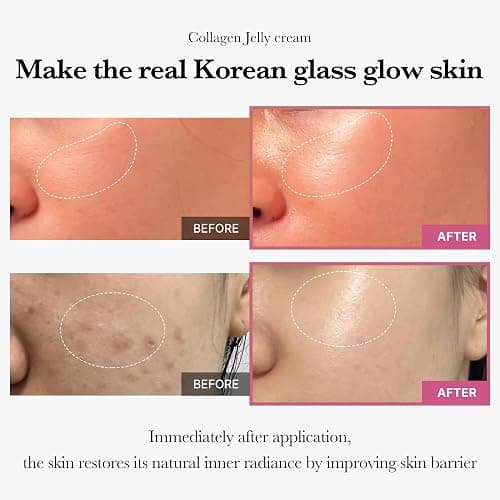 medicube Collagen Jelly Cream- Niacinamide & Freeze-Dried Hydrolyzed Collagen-Boosts skin barrier hydration & gives 24h Glow & Firmer looking skin | No artificial color, Korean skincare (3.71 fl.oz.) thumbnail 3