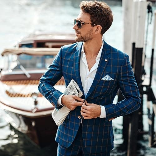 LADIZIO Pocket Square Holder, Pocket Squares for Men, Accessories for Men’s Square Scarf, Suits, 1/2/3/5/8 Pack Assorted thumbnail 3
