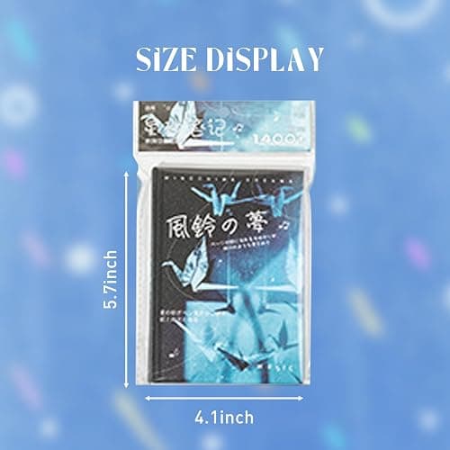 30 Sheets Japanese Aesthetic Sticker Book with Hard Matte Cover, Dreamcore Ocean Theme Foil & Texture Stickers for Journaling, Scrapbooking & Planner Decoration thumbnail 2