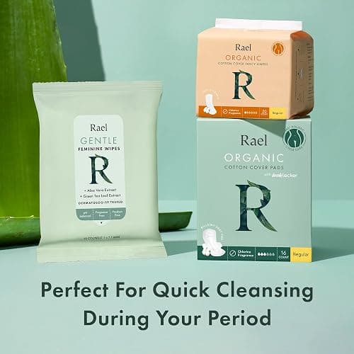 Rael Feminine Wipes, Flushable, Travel Size, All Skin Types, Daily Use (Gentle, 10 Count Pack of 3) thumbnail 6