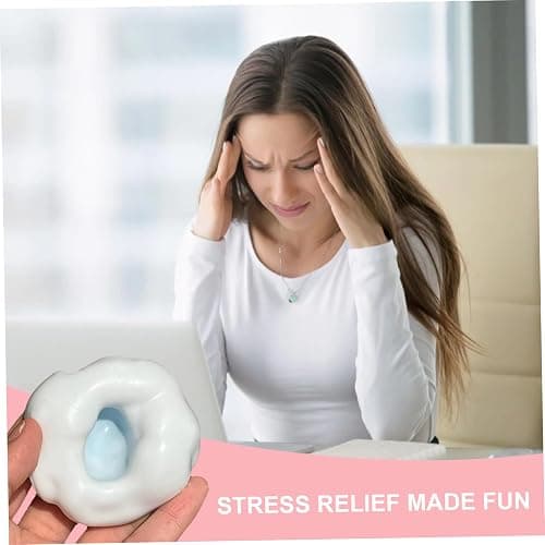 6Pcs Stress Balls, Colorful Sand Glutinous Squeeze Balls for All Ages, Portable Shapeable Anxiety Relief Toys for Office, School, or Travel thumbnail 4