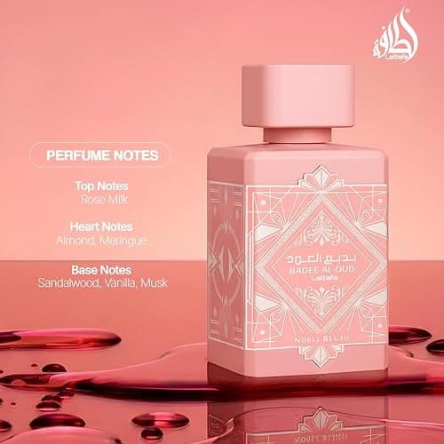 Lattafa Bade'e Al Oud Noble Blush for Unisex Eau de parfum Spray, 3.4 Ounce / 100 Ml thumbnail 6