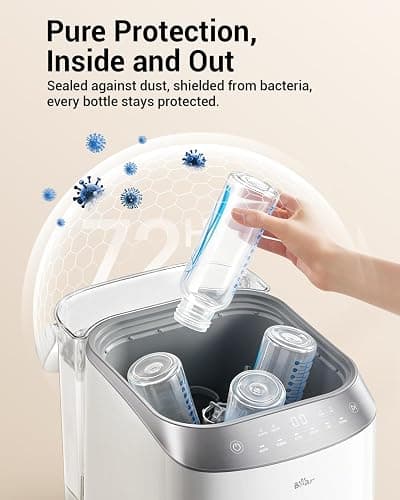 Bear Bottle Washer Pro, Baby Bottle Washer and Sterilizer and Dryer - All in One Machine for Bottles, Pump Parts & Baby Essentials with 90 Detergent Tablets - Effortless, Time-Saving thumbnail 8