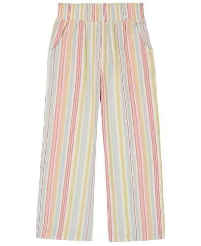 Billabong Girls' New Waves Mid-Rise Wide Leg Pants, Elastic Waistband, Front Pockets - Image 1