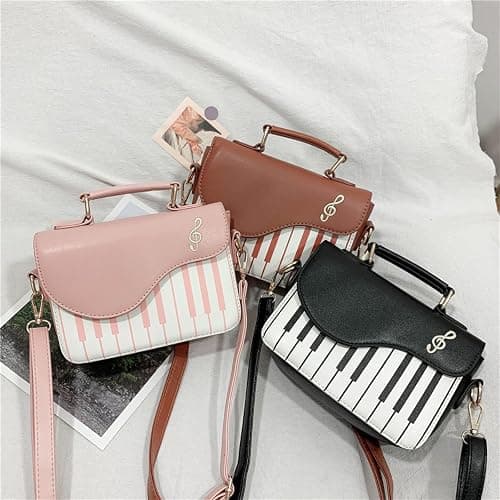 Piano music notes PU Leather shoulder bag crossbody tote bag for women thumbnail 2