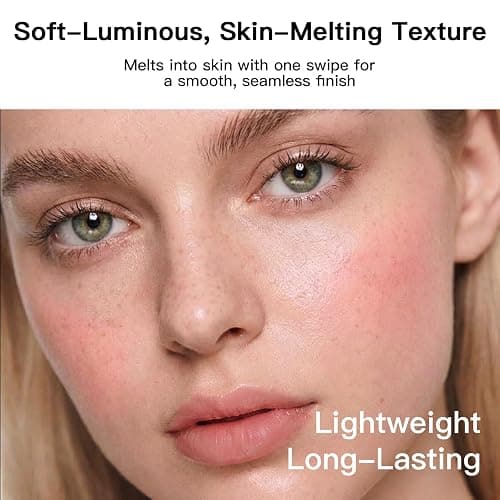 RED CHAMBER HARUKI Multi-Purpose Cream, Blush for Cheeks & Lips — Buildable Sheer-to-Glow Color, Dewy Luminous Finish, Hydrating Blush for Mature Skin, Compact with Mirror, Haelyn thumbnail 3