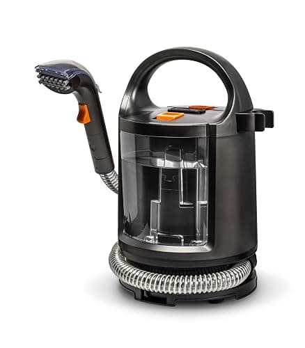 Shampouineuse 400W avec pulvérisateur - Nettoyeur textile à main avec réservoir, injecteur extracteur, détacheur laveur, aspire et nettoie canapés, tissus, moquettes, sièges auto, tapis, câble 5m - Image 1