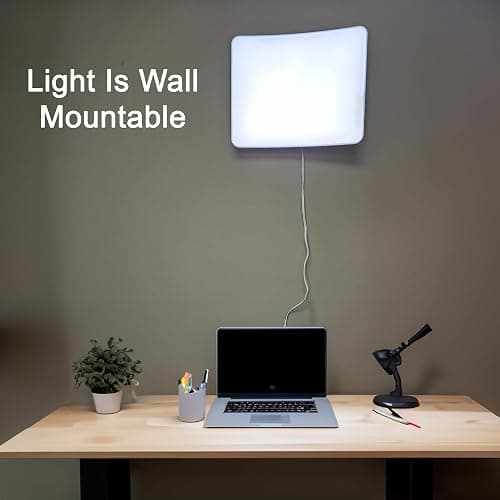 Carex Day-Light Elite Bright Sunlight Therapy Lamp, 10000 LUX Therapy Lamp at 12 Inches, LED Bright White Light with Adjustable Height and Brightness Levels for Mood, White thumbnail 6