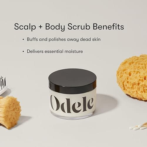 Odele Scalp + Body Scrub, Exfoliating Sugar Scrub with Caffeine to Remove Buildup, Hydrate & Smooth Skin and Scalp, For All Hair & Skin Types, 8 oz thumbnail 5