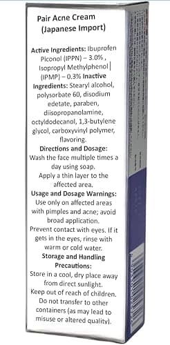 PAIR Acne Treatment Cream , Japanese Medicated Skincare 14g. Japanese-Tokyo Acne Cream thumbnail 5