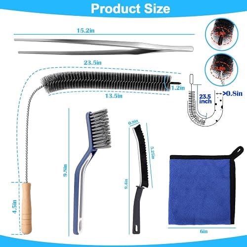 XANGNIER 5 Pack Dryer Vent Cleaner Kit,Flexible Dryer Lint Brush Vent Cleaner,Dryer Lint Trap Cleaning Tool,Laundry Room Essentials Lint Remover Accessories,Household Cleaning Tools thumbnail 2