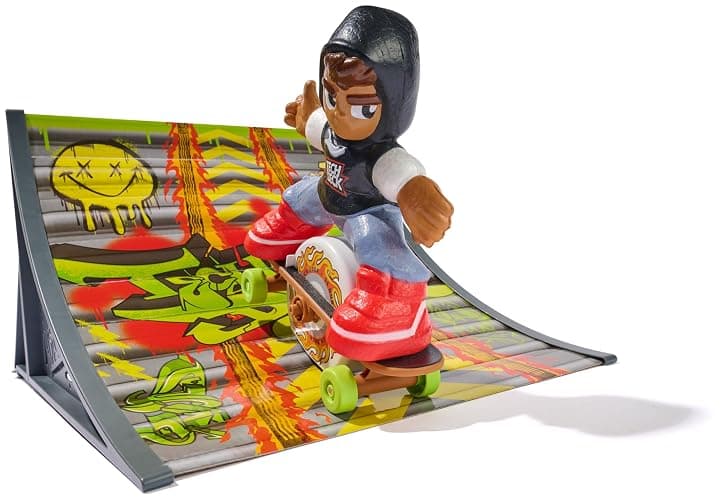 Tech Deck Shred N' Blast Sk8board, Motorized Finger Skateboard Toy with Rider & Ramp for Fast Tricks & High Jumps, Kids Toys for Boys and Girls Ages 6 & Up thumbnail 6