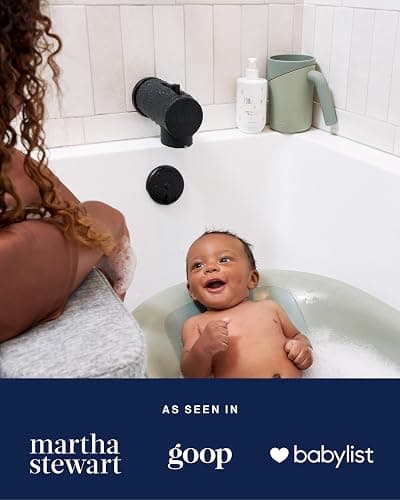 Lalo Spout Cover – BPA-Free Silicone Bath Spout Safety Cover for Babies & Toddler, Fits Most Faucets, Soft & Durable Silicone Bathtub Faucet Cover, Easy to Clean - Sage thumbnail 5