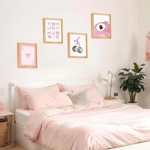 Yeaqee 4 Pcs Diamond Art Kits DIY Painting for Adult Aesthetic Wall Diamond Crafts Aesthetic Room Decor Cute Painting Pictures 5d Craft Wall Decor for Home 10 x 11.8''(Coquette) thumbnail 6