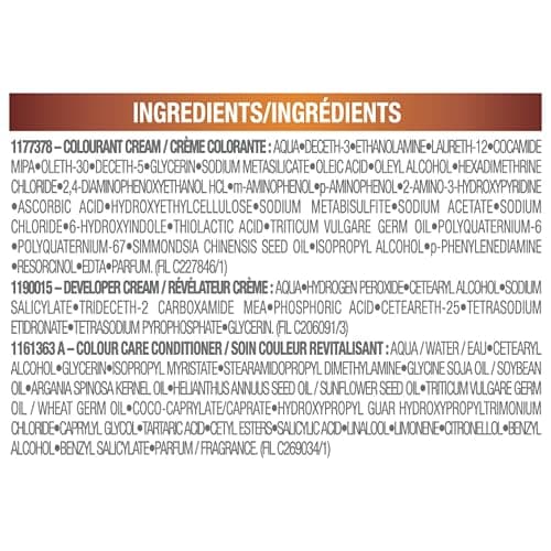 Garnier Belle Color Permanent Hair Dye, 48 Mocha Brown, 100% Grey Coverage, Enriched with Argan Oil and Wheat Germ Oils - 1 Application, Packaging may vary thumbnail 11