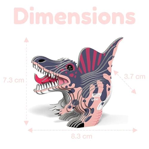 Eugy Spinosaurus Dinosaur 3D Puzzle - 24 Piece Eco-Friendly Educational Toy Puzzle for Boys, Girls & Kids Ages 6+ thumbnail 3