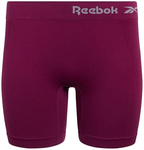 Reebok Womens Boyshorts Underwear - 3 Pack Soft Stretch 6" Inseam Long Leg Boyshort Panties Seamless Underwear for Women thumbnail 4