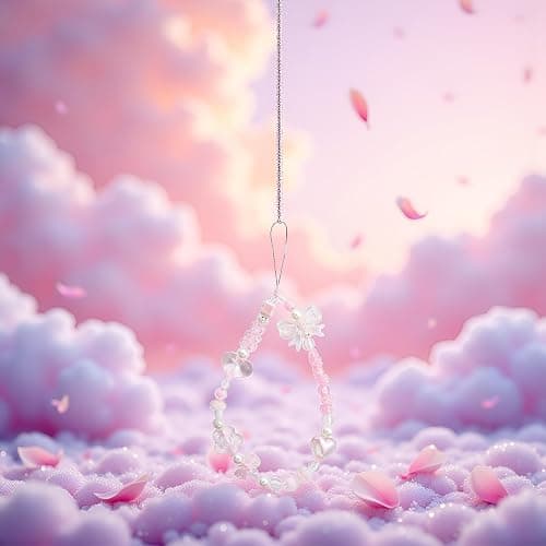 WsjiaboFux Pink Acrylic Beaded Mobile Phone Straps Anti-Lost Hand Strap Pendant Hanging Rope Phone Wrist Hand Lanyard Home Cell Phone Charms Button Stickers Decor Accessories thumbnail 4