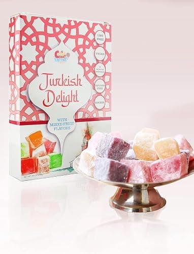 Sarah's Candy Factory Turkish Delight with Assorted Fruit Flavors 8.8 oz Gifts for Everyone Pack of 2 thumbnail 2