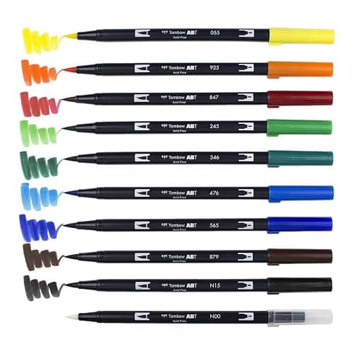 Tombow ABT Dual Brush Pen Set of 10, Primary thumbnail 6