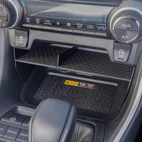 JDMCAR Center Console Organizer Compatible with Toyota RAV4 2019-2025 and 2021-2025 RAV-4 Prime, ABS Material Insert Tray Gear Shift Secondary Storage Box thumbnail 3