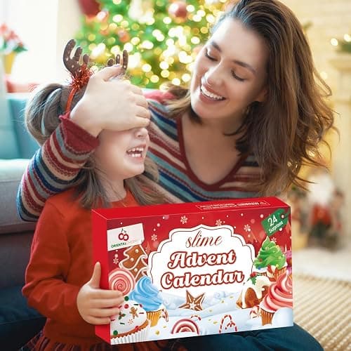 Advent Calendar 2025-24 Days of Slime and Charms Kit - Christmas Countdown Calendars Gifts for Girls Boys Kids Teens Toddlers thumbnail 6