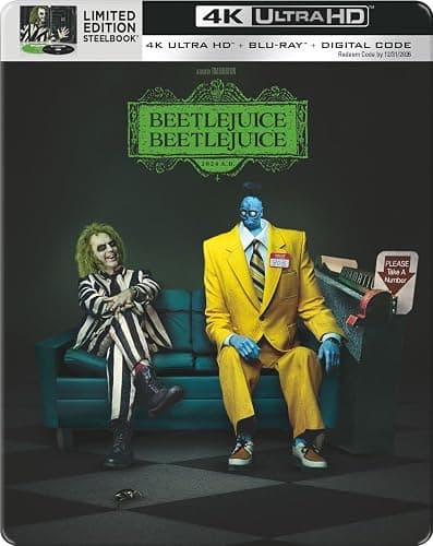Beetlejuice Beetlejuice Steelbook (4K Ultra HD + Blu-ray + Digital) - Image 1