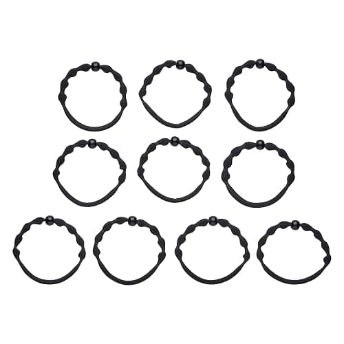 Goody Ouchless Forever Fine Hair Elastics - 10 Ct, Black, Damage-Free Bands, 3X Stronger Hair Ties, Retainable Shape, 16 Strand Inner Core, Hair Accessories for Women & Men thumbnail 7