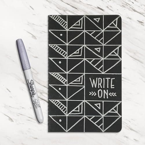 Sharpie 39109PP Metallic Permanent Markers, Fine Point, Silver, 4 Count thumbnail 2
