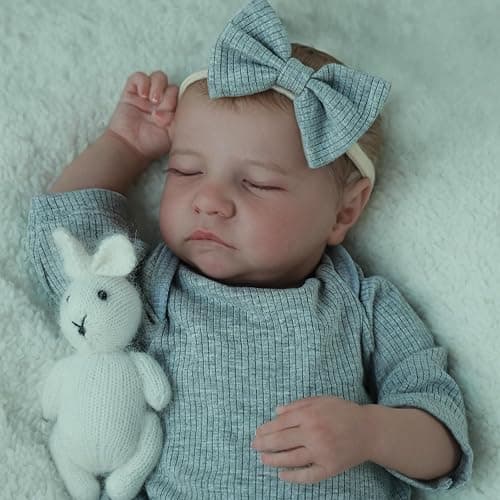 SCOM Realistic Reborn Baby Dolls - 18 Inch Real Life Baby Girl, Lifelike Newborn Weighted Doll with Full Body Soft Vinyl for Kids Age 3 4 5 6+ Gift thumbnail 6
