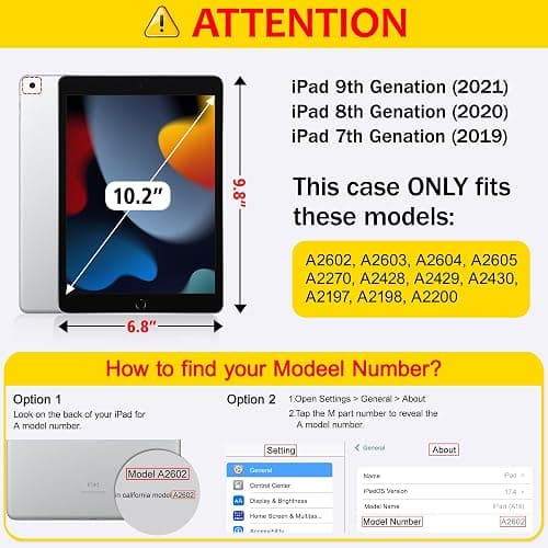 Tuiklol for iPad 10.2 case 2021 Gen 9th Release Built in Pencil Holder - Trifold Stand-Auto Wake/Sleep TPU Protection Stand Clear Back Cover for 2020 2019 [8th/7th] iPad 10.2 Case, Bow & Rose thumbnail 2