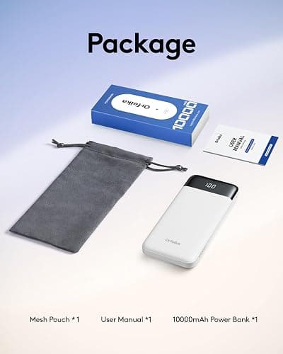 Orfeika Portable Phone Charger, 10000mAh Portable Charger Power Bank with Built-in Cables, Travel Essential Battery Pack Compatible with iPhone, Samsung, Google, iPads, Tablets, etc thumbnail 9