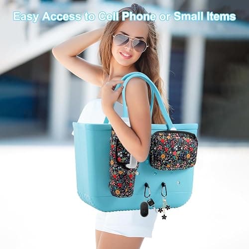 MEETI 4PCS Organizer Holder for Bogg Bag, Accessories for Bogg Bags, Phone & Cup Holder compatible with Bogg Bag Original, Bag is not included thumbnail 3