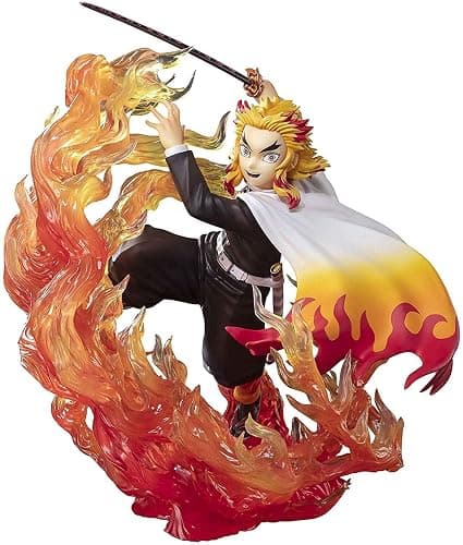TAMASHII NATIONS - Demon Slayer: Kimetsu no Yaiba - Kyojuro Rengoku Flame Breathing, Bandai Spirits FiguartsZERO Collectible Statue - Image 1