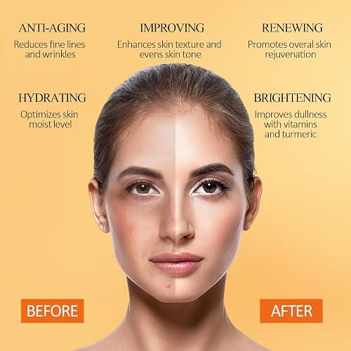 Vitamin C Face Mask with Kaolin Clay and Turmeric for Dark Spots, Dull Skin, Skincare Facial Mask for Controlling Oil and Refining Pores 5.29 Oz thumbnail 5