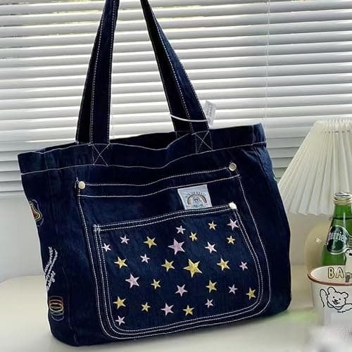 Ethbox Cowboy Aesthetics Women's Handbag, Large Capacity Work Bag, Y2K Bag thumbnail 3