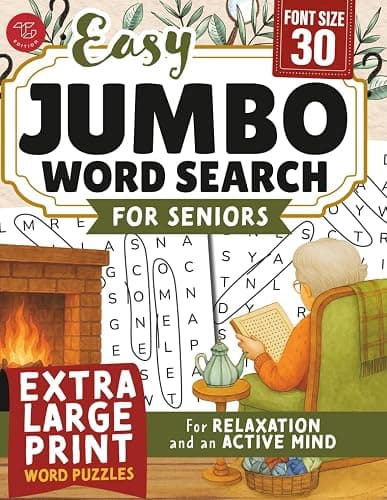 Easy Jumbo Word Search for Seniors: Extra Large Print Word Puzzles for Relaxation and an Active Mind (Word Find Books For Adults) - Image 1