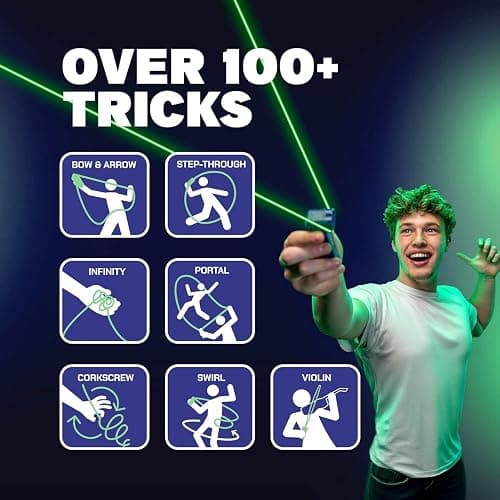 ZipString Luma - The Patented Glow-in-The-Dark Toy That Flies a Loop of String, Creates Endless Shapes and Tricks Built-in LED for Glowing Fun. Perfect STEM Gift for Kids & Adults. Wonderment Awaits thumbnail 3