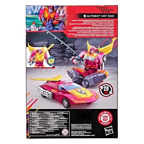 Transformers Studio Series MTMTE Collection Voyager Movie Autobot Hot Rod Action Figure | Transformers Studio Series 6 Inch Action Figure Voyager Class Exclusive - Hot Rod thumbnail 6