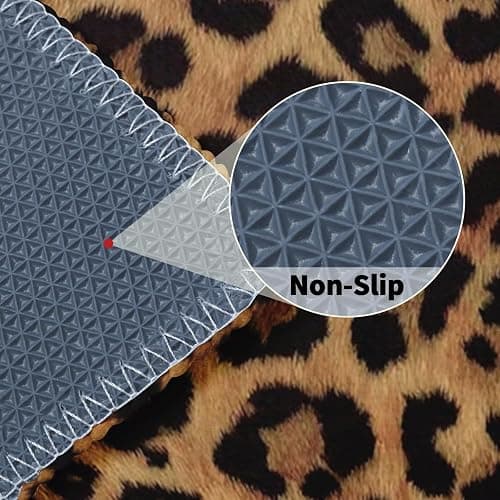 Kwlegh Leopard Bathroom Rug Brown Leopard Print Bath Rug Cheetah Skin Pattern Bath Mat 20X32 Inch Non Slip Absorbent Plush Doormat for Bathroom Entryway Living Room thumbnail 5
