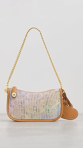 COACH Women's Crystal Jacquard Swinger Bag 20 with Chain thumbnail 2