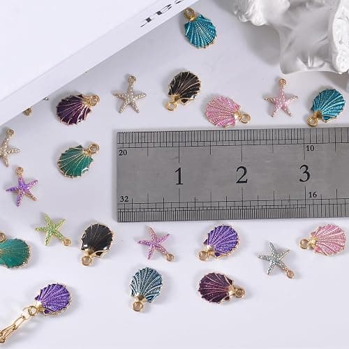 Bulk Gold Enamel Charms for Jewelry Making, Colorful Metal Charms Pendant for Bracelet Necklace and Crafting thumbnail 5