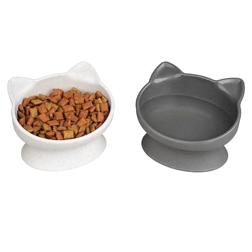 Kitty City Raised Cat Ear Bowls, Small Bowls 2pk (Modern) - Image 1