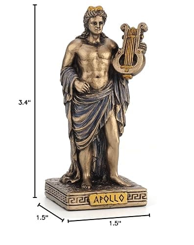 Veronese Design Greek Gods Miniature Figurine (Apollo, Bronze) thumbnail 2